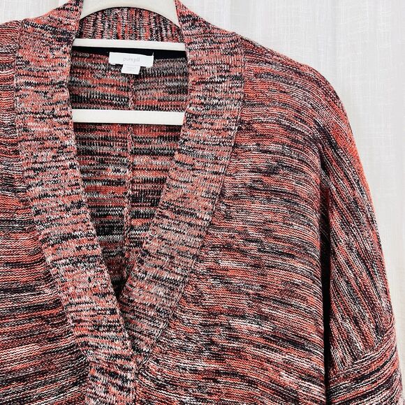 Pure Jill Red Knitted Oversize Cozy Super Soft Cardigan Sweater - Medium - Picture 5 of 9